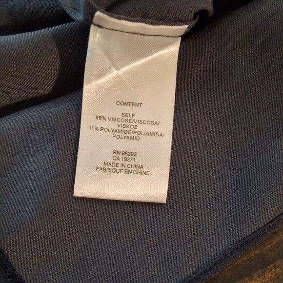 Tibi Asymmetrical Sleeveless 3 Snap Shift Dress Black Sz O Contemporary Artsy - Picture 9 of 10